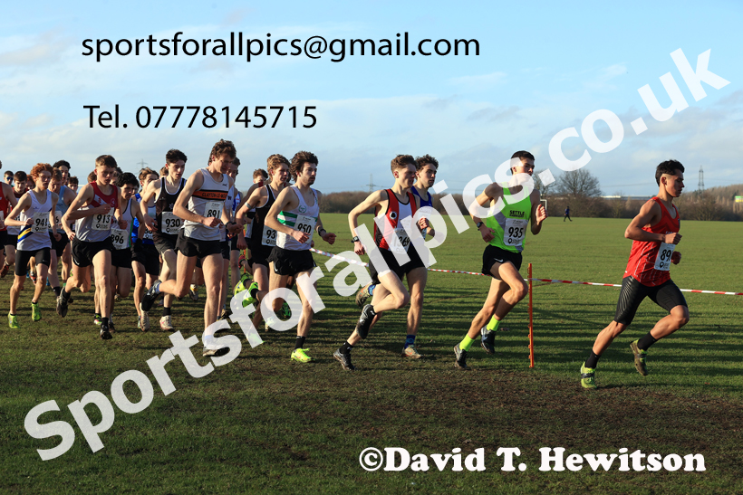 Junior Mens 2026 Northern Cross Country Champs., Pontefract Racecourse, Pontefract. Photo: David T. Hewitson/Sports for All Pics